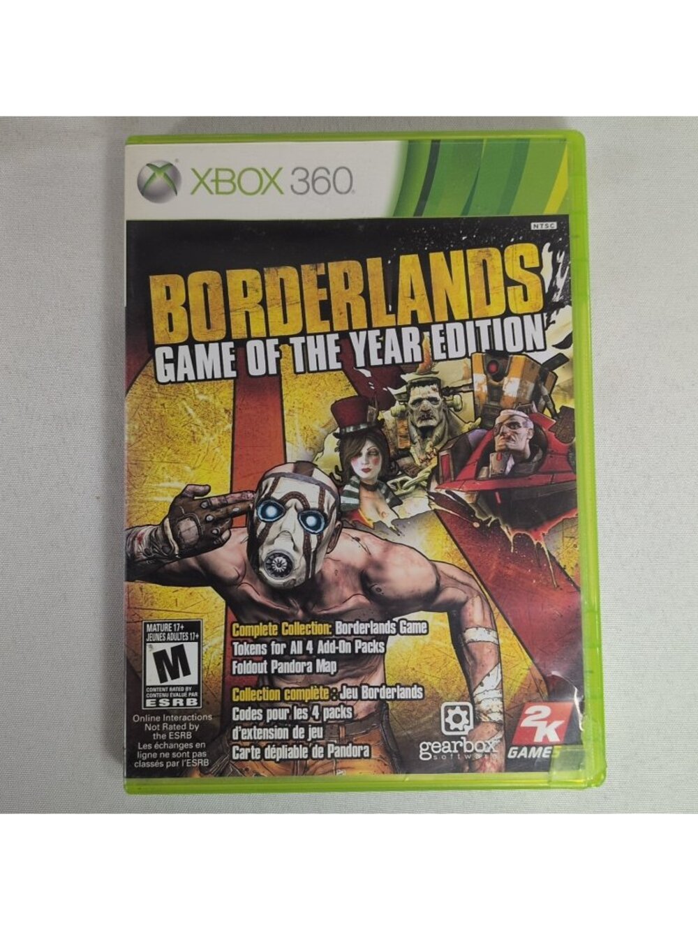 Borderlands Game of The Year Edition Xbox 360 Tested Working CIB Manual NTSC